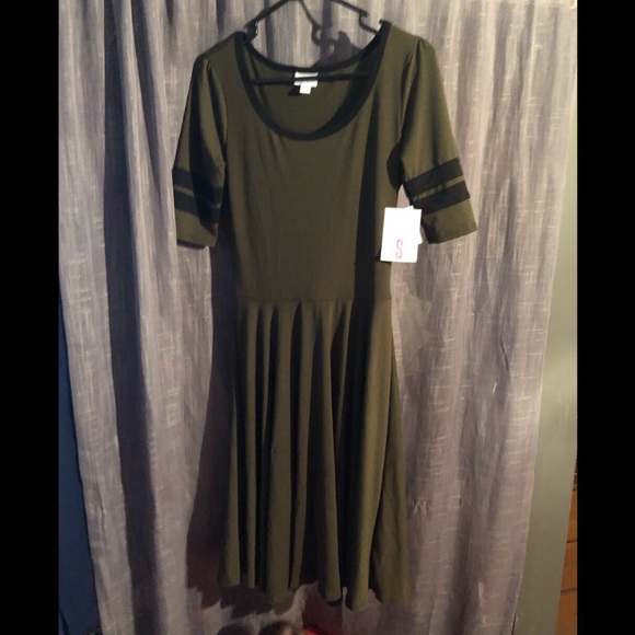 LuLaRoe Dresses & Skirts - Olive green skater dress